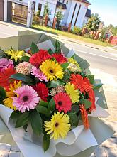 Букет цветов из:  Герберы #REPLACE_PRED# Аббакумово