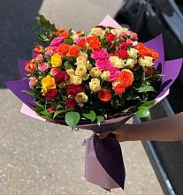 Букет Микс из разноцветных кустовых роз #REPLACE_PRED# Аббакумово